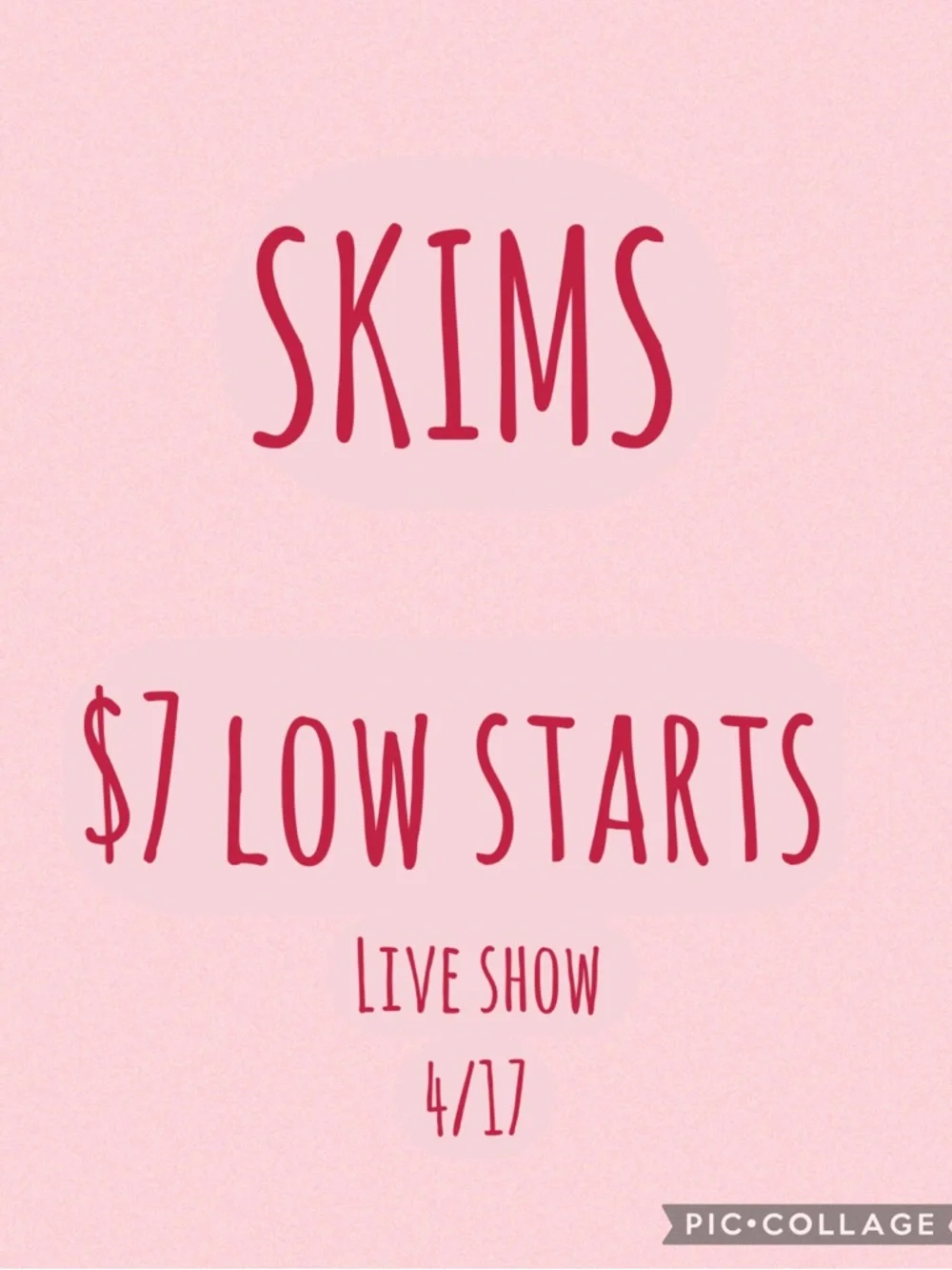 SKIMS $7 Low Starts! - Picture 1 of 1